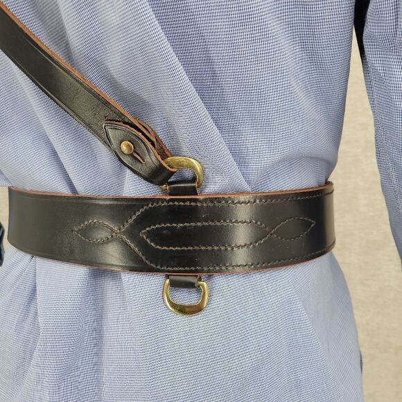 Jay-Pee Good Humor Leather Belt Set Shoulder Strap WW2 Military - Picture 5 of 14